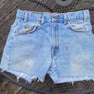 Levi’s Cutoff Distressed DenimJean Shorts sz 33 men